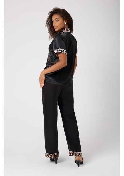 Missayza 1015 V.s Model Biyeli Saten Pijama Takım