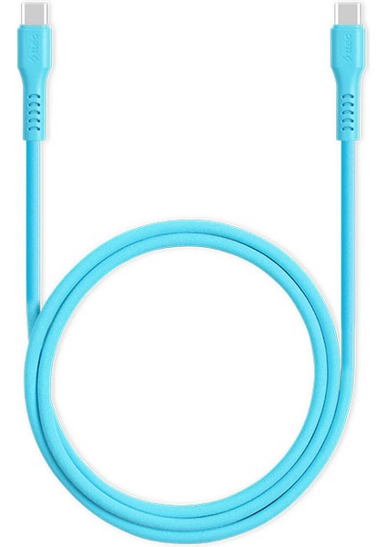 Smartcharger Gan 20W Pd Seyahat Hızlı Şarj Aleti + Usb-C - Usb-C 3A Kablo Neon Mavi 2SCG20CN