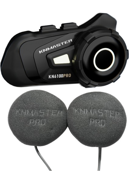 KN6100 PRO Motosiklet Kask İnterkom Bluetooth Intercom Kulaklık Seti Siyah modelleri