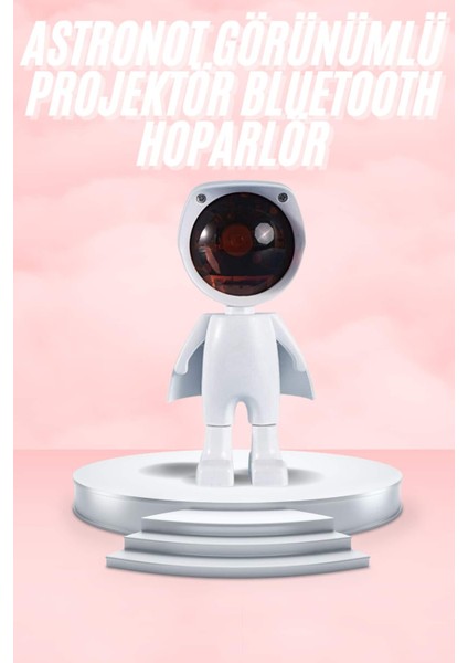 Depomix Gün Batımı Lambası Işık Arka Plan Projektör Sevimli Astronot Enerji Tasarruflu