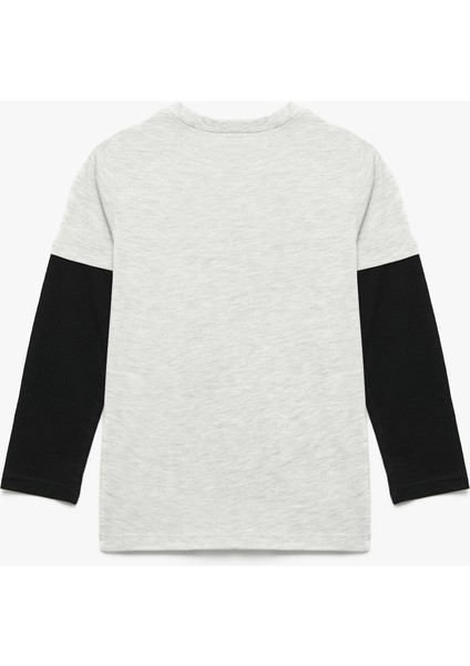 Bisiklet Baskılı Uzun Kollu Bisiklet Yaka Tişört fiyatları