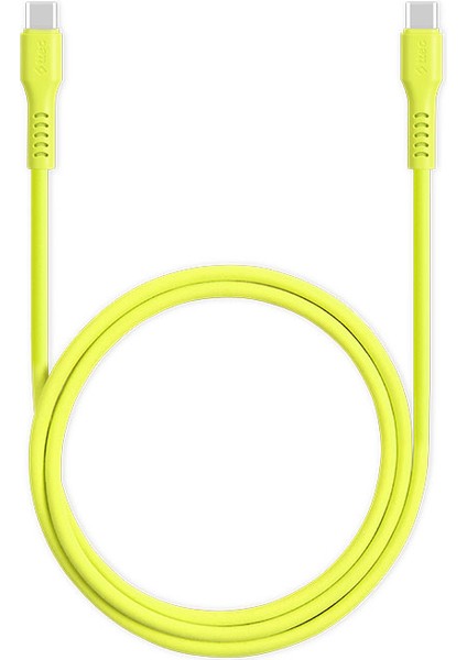 Smartcharger Gan 20W Pd Seyahat Hızlı Şarj Aleti + Usb-C - Usb-C 3A Kablo Neon Sarı 2SCG20CN