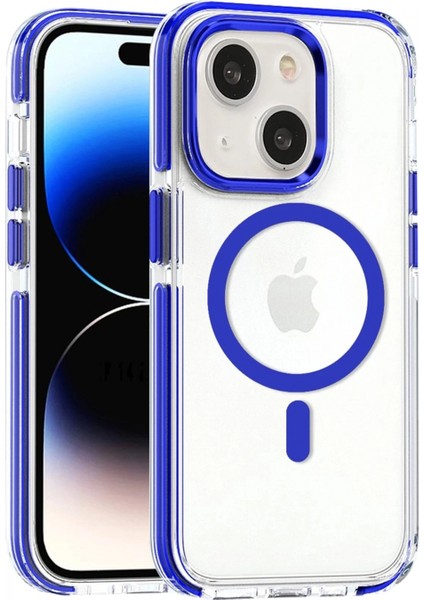 iPhone 15 Bella Magsafe Kapak - Mavi