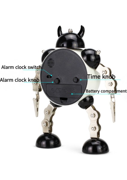 Yatak Odası Çalar Saat, Robot Çalar Saat, Öğrenci Ev Dekorasyonu Masaüstü Saati (Yurt Dışından) modelleri