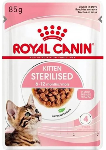 Kitten Sterilised Kısır Yavru Kedi Maması 12*85 gr fiyatları