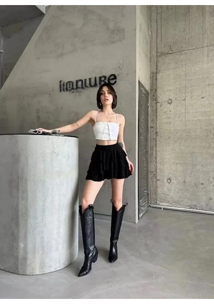 Mykonos Basic Etek - Siyah fırsatları