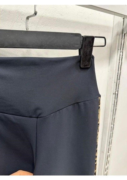 Kadın Full Likralı Mikro Dalgıç Kumaş Leopar Desenli Yüksek Bel Tayt fırsatları