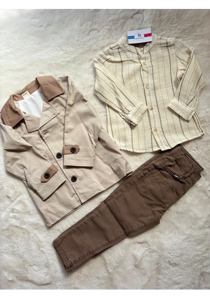 Montlu Gömlekli 3 Lü Takım