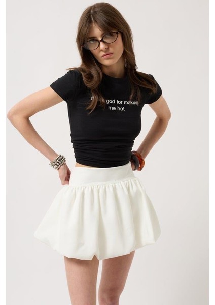 Balon Detay Mini Etek fiyatları