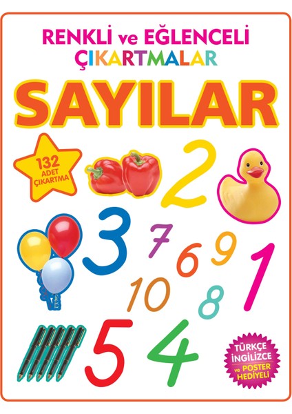 Renkli ve Eğlenceli Çıkartmalar - Sayılar