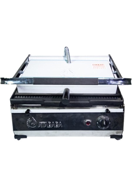 Geniş Kapasiteli Döküm Elektrikli Tost Makinesi, Gri Renk