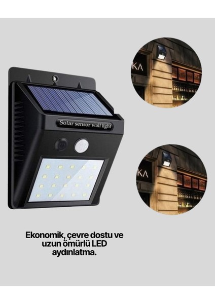 Depomix IP65 Dalı Solar Enerjili Dış Cephe Aydınlatma indirimleri