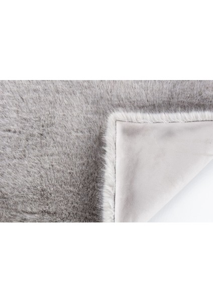 Reiki Gri - Kalın Peluş Halı | Yıkanabilir Süet Tabanlı