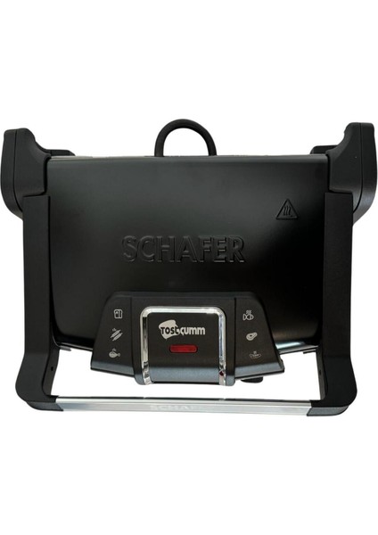 1500W Siyah Tost Makinesi, Pratik ve Şık Tasarım