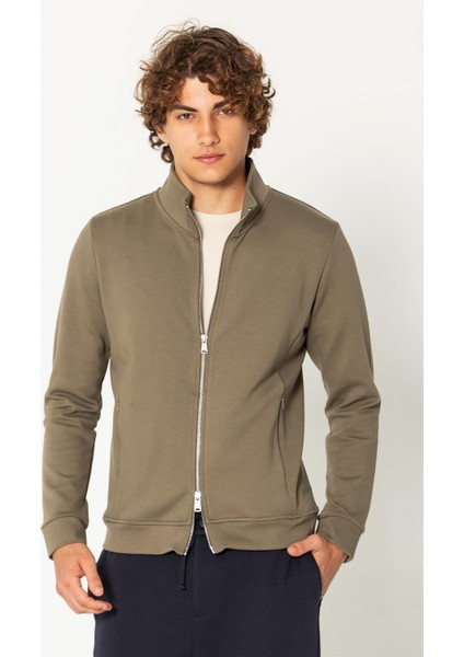 Erkek Modern Tasarım Teknolojik Kumaş Süper Yumuşak Çift Fermuar Açılır Detaylı Ince Mont