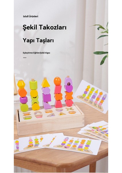 Geometrik Şekil Eşleştirme Bulmaca Oyuncağı (Yurt Dışından) fırsatları