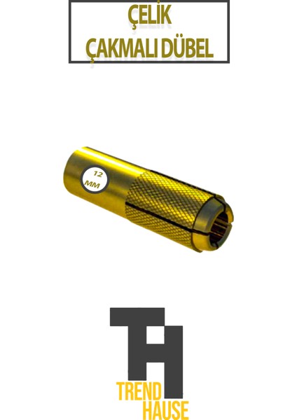 Çelik Çakmalı Dübel Boş 12MM 20 Adet