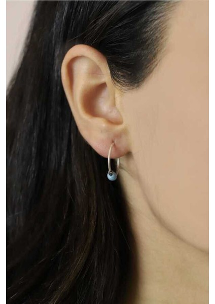 16 Mm Gümüş Halka Küpe