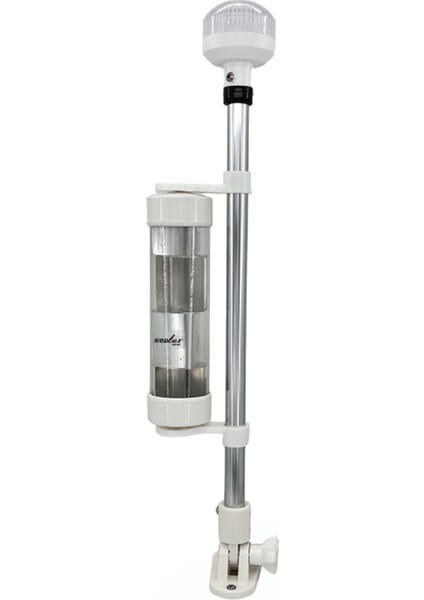 Marine Sealux Katlanır Reflektörlü Demir Fenerli Bayrak Direği 55CM 12V LED