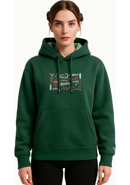 Outdoors Tasarım Kapşonlu Sweatshirt indirimleri