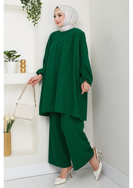 Tunik Pantolon Ikili Takım 1606 - Zümrüt Yeşili modelleri