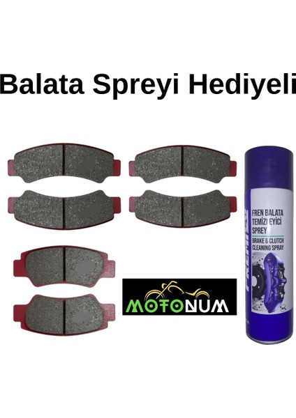 Cf Atv 100 Atr Eps Cf Atv 625 Touring Ön ve Arka Fren Balata Takım YS83