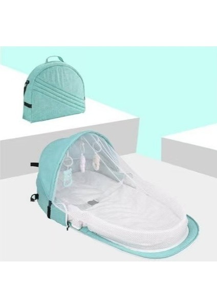 Taşınabilir Karyola Çok Fonksiyonlu Seyahat Sivrisinek Önleyici Izolasyon Yatağı Bebek Katlanır Yatak Çıkarılabilir Yatak Içi Omuz Çantası (Yurt Dışından)