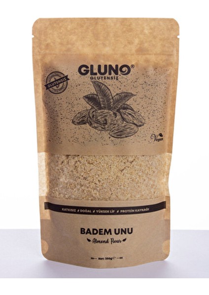 Badem Unu 250 gr Vegan ve Katkısız Glutensiz Ürün Çölyaklılar İçin fiyatları