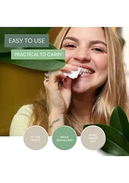 Ferahlatıcı Diş Mendili Nane Aromalı 10'lu Kutu Her Yerde Kullanıma Uygun indirimleri