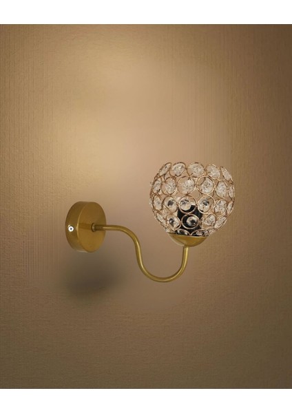 Gold Kollu Camlı Aplik