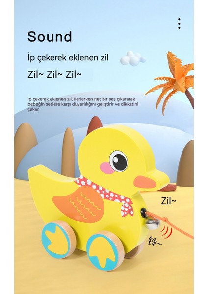 Ahşap Bebek Hayvan El Itme Çekme Araba (Yurt Dışından) fiyatları