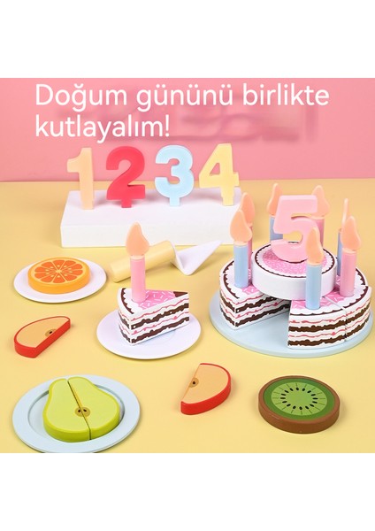 Çift Katlı Doğum Günü Pastası Zeka Geliştirici Kesme Oyuncağı (Yurt Dışından) fiyatları