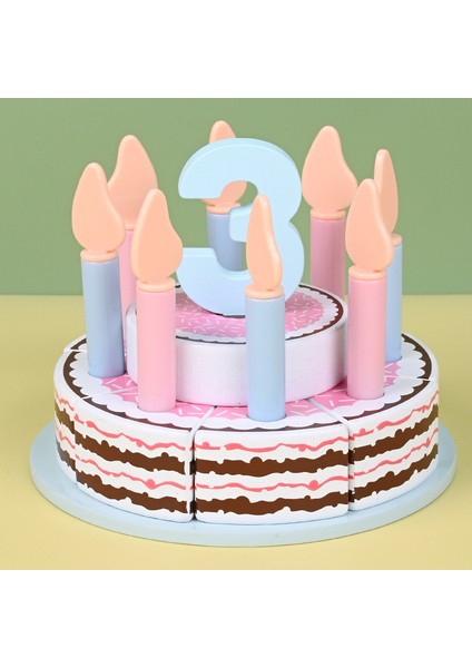 Çift Katlı Doğum Günü Pastası Zeka Geliştirici Kesme Oyuncağı (Yurt Dışından) modelleri