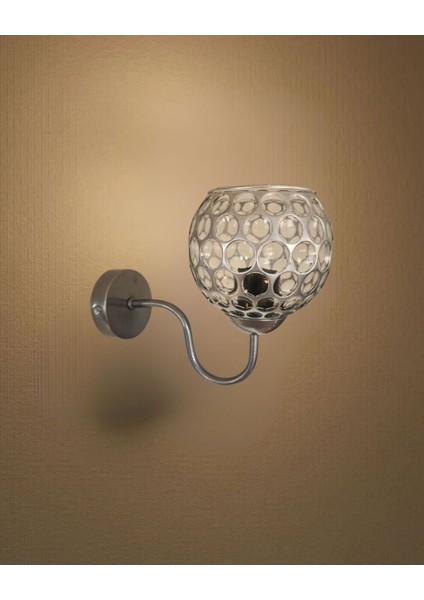 Gri Kollu Viyana Camlı Aplik