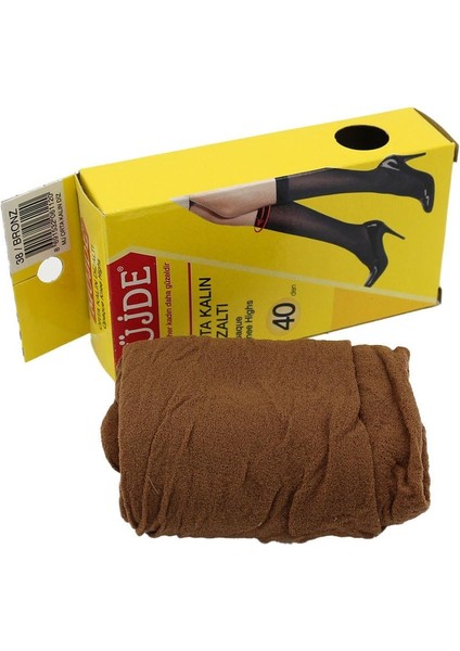 40 Den Orta Kalın Dizaltı Çorap 38 - Bronz - 1 Adet fiyatları