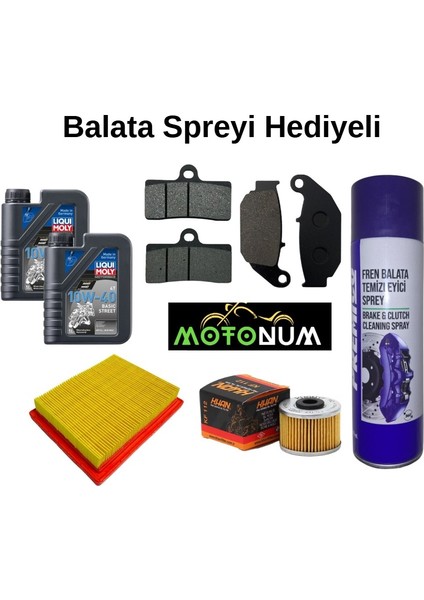 Cf Moto Sr 250 Ön Arka Fren Balata Takımı ve Bakım Seti Lıqui Moly Street