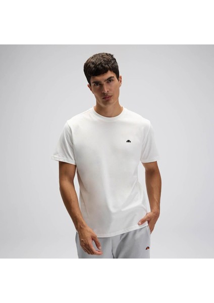 EM559-OF Erkek Basic T-Shirt - Kırık Beyaz