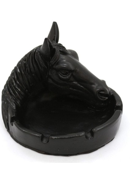 El Yapımı Beton At Başlı Küllük | Siyah Dekoratif Küllük | Hediyelik Eşya fiyatları