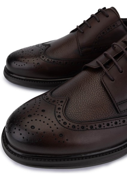 Erkek Hakiki Deri Kahverengi Klasik Ayakkabı 298 2320-2087 Erk Ayk SK25-26 Kahve Dr/fltr modelleri
