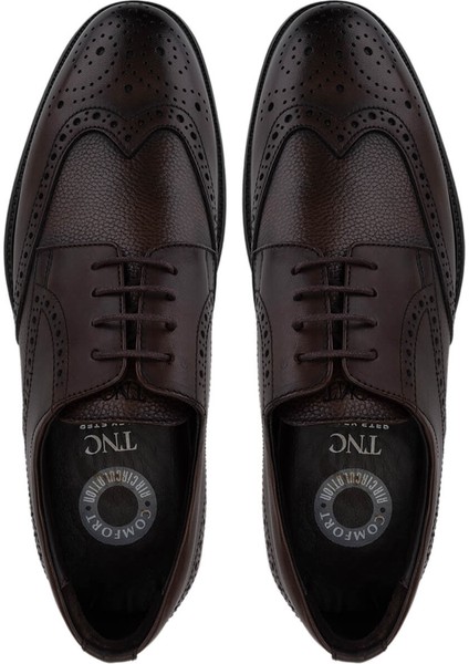 Erkek Hakiki Deri Kahverengi Klasik Ayakkabı 298 2320-2087 Erk Ayk SK25-26 Kahve Dr/fltr indirimleri