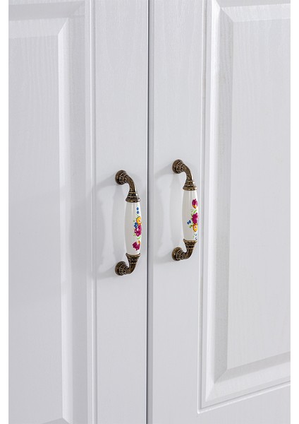 Mdf Yüzey Gardırop, Country West 6 Kapaklı Dolap