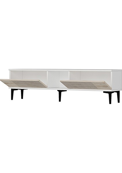 TSA1502BT - Corsa Tv Stand 150CM Beyaz- Traverten modelleri