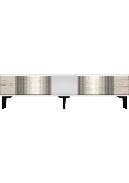 TSA1502BT - Corsa Tv Stand 150CM Beyaz- Traverten fırsatları
