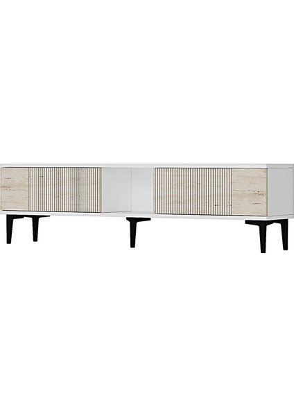 TSA1502BT - Corsa Tv Stand 150CM Beyaz- Traverten indirimleri