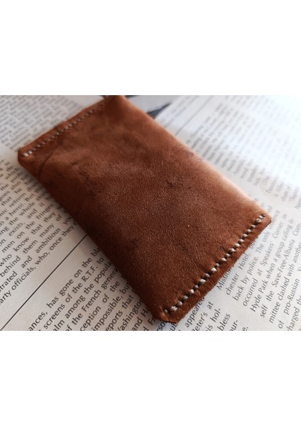 Tamamen El Emeği Hakiki Deri Minimalist Cüzdan Kartlık ( 11X6.5CM) XX23 modelleri