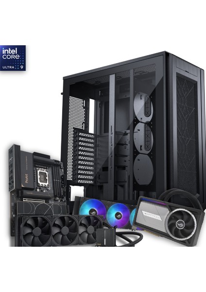 Ultra 9 285K 128GB Ddr5 4tb M2 + 12TB HDD Rtx 5090 Lc Sıvı Soğutuculu Ekran Kartı W11P
