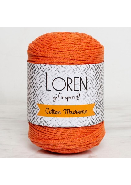 Loren Cotton Macrame Turuncu - R096 - 34370