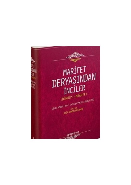Marifet Deryasından Inciler (Dürrü'l-Maarif)