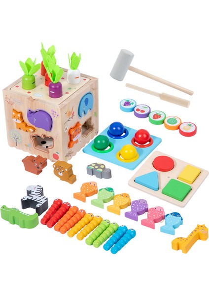 Top Vuruşu Eşleştirme Balık Avı Erken Eğitim Zeka Oyuncağı (Yurt Dışından)