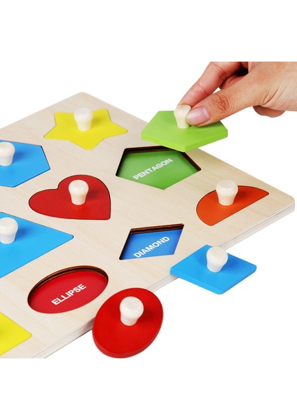 Montessori Geometrik Panel Erken Öğretim Yapboz (Yurt Dışından) modelleri